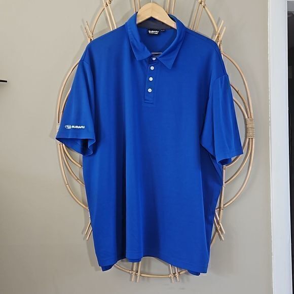 Subaru Black Label Short‎ Sleeve Blue Polo Shirt Sz XXL - Picture 1 of 10